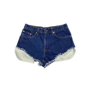 Vintage Levi’s 555 90's Cut Off Denim Jean Shorts-sz 7 (waist 27)
